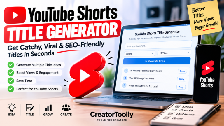 YouTube Shorts Title Generator